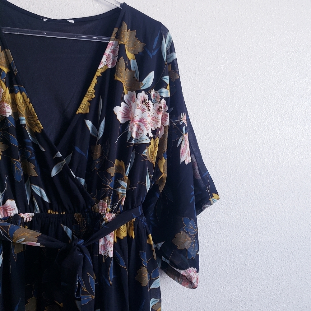 Baltic Born Kia Kimono Maxi Dress Short Sleeve New Without Tags Floral SOLD OUT - Picture 4 of 10